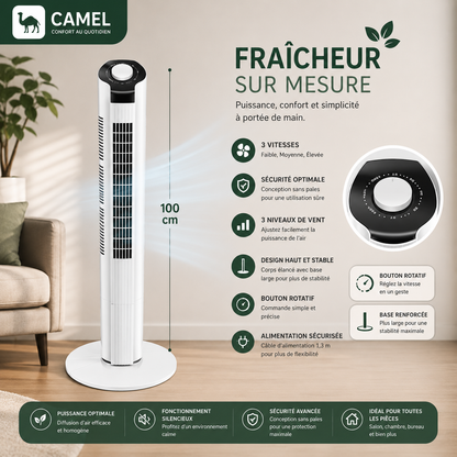 Ventilateur Tour Oscillant Silencieux