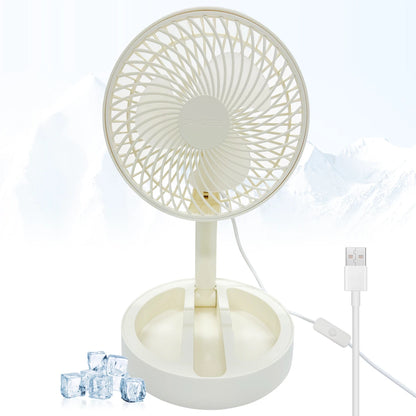 USB Direct Plug-In Small Fan Portable Cooling Fan Household Foldable Desktop Air Circulator for Indoor Outdoor